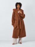 John Lewis Lux Borg Dressing Gown, Toffee