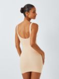 John Lewis Smoothing Square Neck Slip Dress, Almond