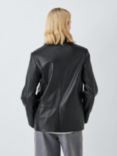 John Lewis Leather Blazer, Black