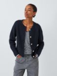 John Lewis Wool Blend Shepherd Cardigan, Navy