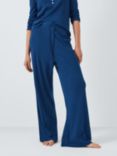 John Lewis Ribbed Cotton Modal Blend Wide Leg Pyjama Bottoms