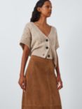 AND/OR Shelly Suede Skirt, Tan