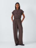 AND/OR Cody Utility Jumpsuit, Chocolate