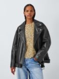 AND/OR Raven Leather Jacket, Black