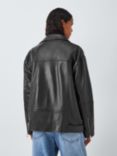 AND/OR Raven Leather Jacket, Black