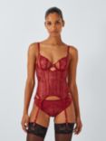 AND/OR Andrea Floral Lace Basque, Red