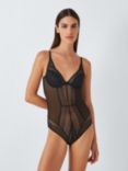 John Lewis Felicity Lace Body, Black