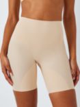 John Lewis Bum Lift Medium Control Shaper Shorts, Almond