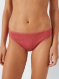 John Lewis Marl Bikini Knickers, Pack of 5, Marl Pink/Multi