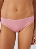 John Lewis Marl Bikini Knickers, Pack of 5, Marl Pink/Multi