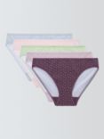 John Lewis Spot Print Full Briefs, Pack of 5, Multi