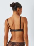 AND/OR Wren Lace Underwired Plunge Bra, B-F Cup Sizes, Chocolate