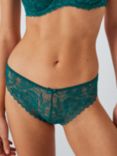 John Lewis Lianna Lace Brazilian Knickers, Green