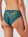 John Lewis Lianna Lace Brazilian Knickers, Green