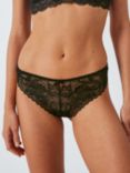 John Lewis Lianna Lace Brazilian Knickers, Black