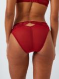 AND/OR Andrea Floral Lace Bikini Knickers, Red