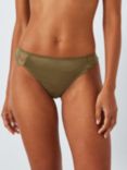 AND/OR Riley Lace Brazilian Briefs, Olive Green