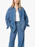 nué notes Bayonne Oversized Denim Shirt, Denim Blue