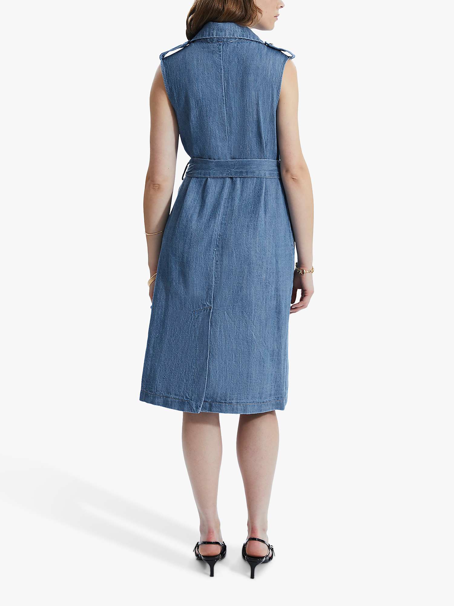 Buy James Lakeland Sleeveless Denim Blazer Dress, Blue Online at johnlewis.com