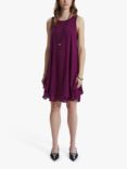 James Lakeland Sleeveless Wave Hem Dress, Purple