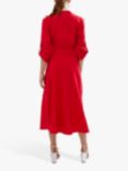 James Lakeland Roll Sleeve Midi Dress, Red