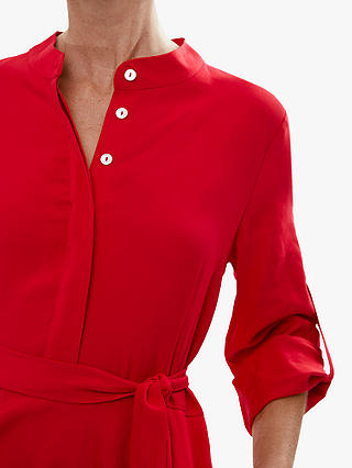 James Lakeland Roll Sleeve Midi Dress, Red