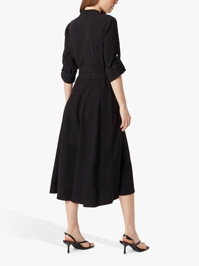James Lakeland Roll Sleeve Midi Dress, Black