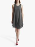 James Lakeland Sleeveless Wave Hem Dress, Charcoal