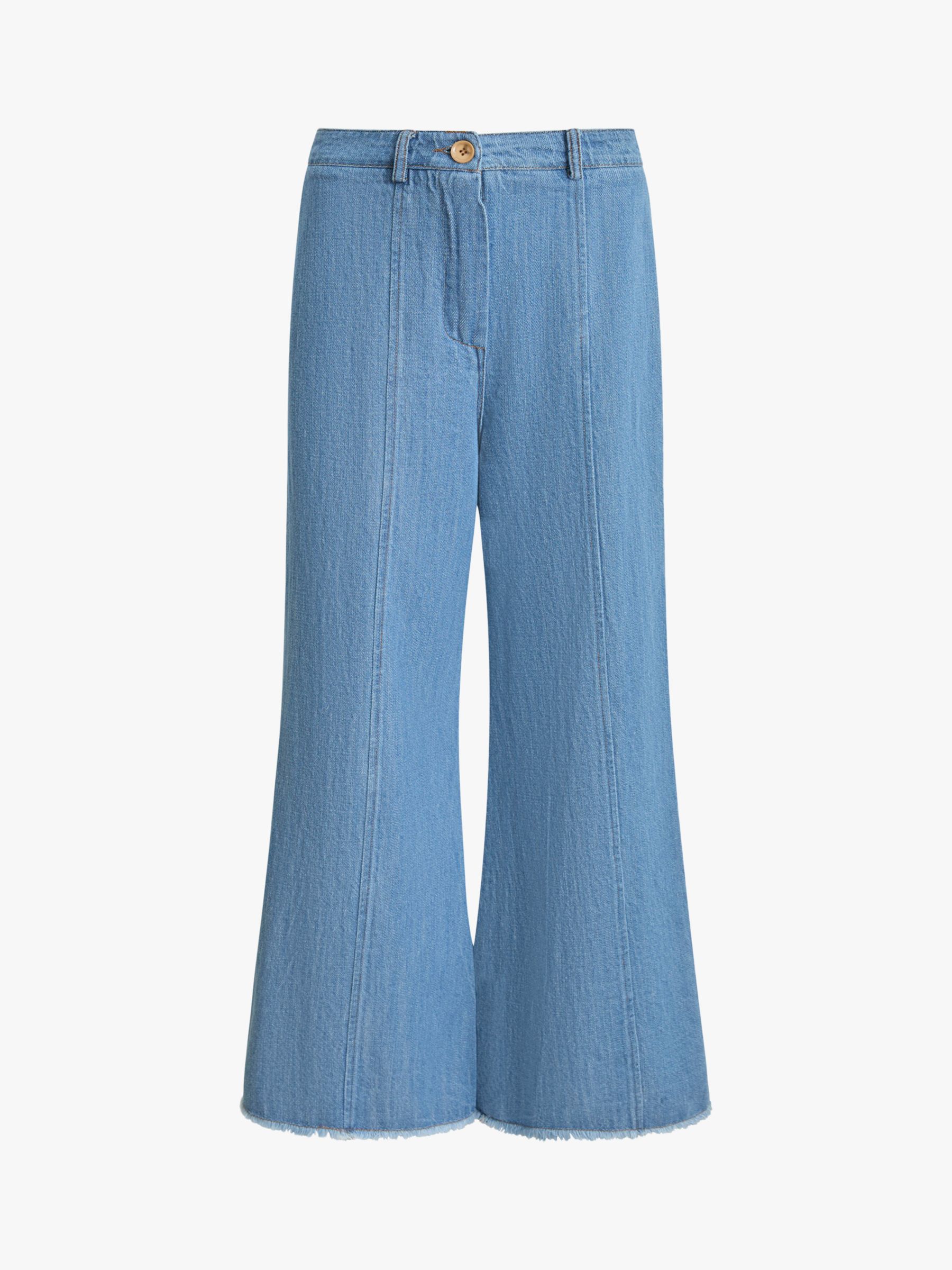 James Lakeland Cotton Flared Jeans, Denim, 8