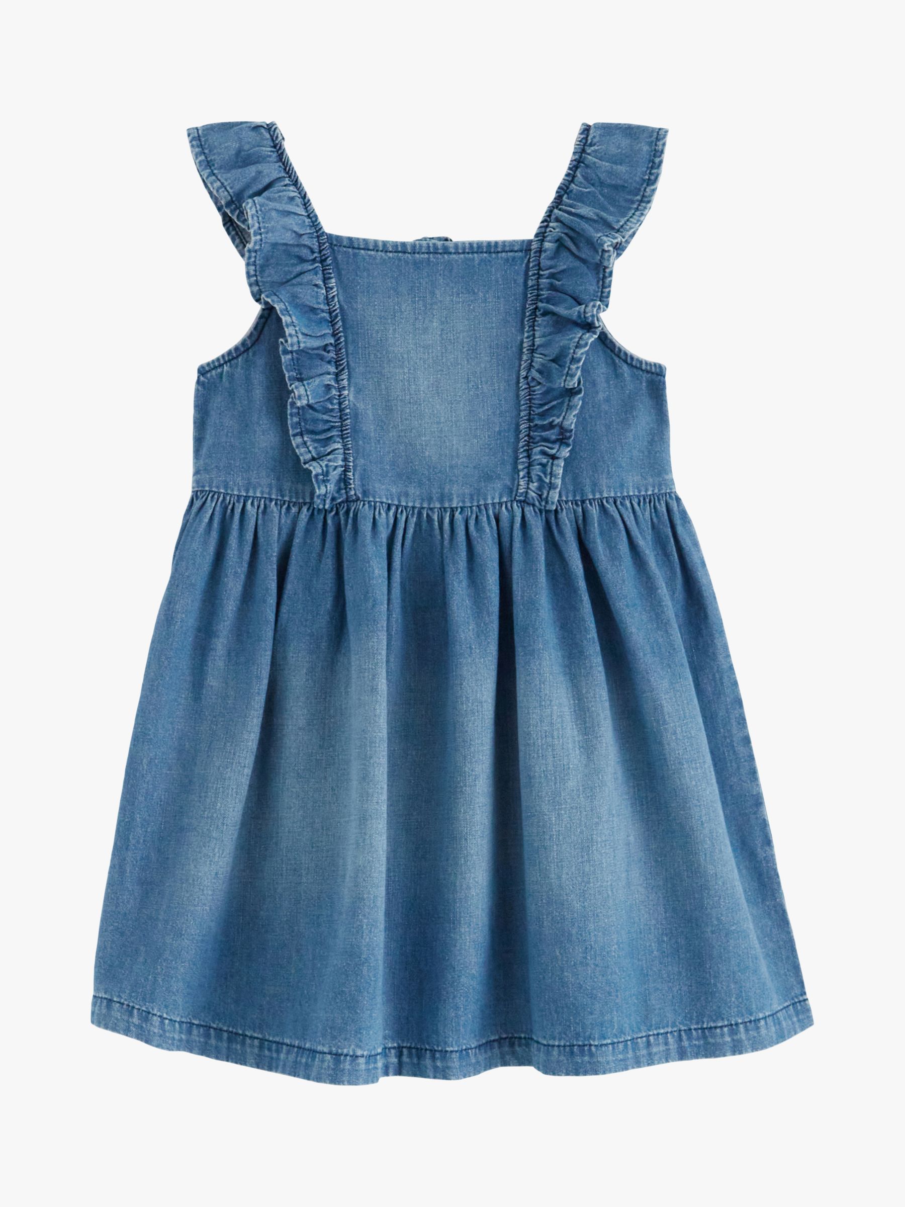 Buy Lindex Kids' Romantic Denim Bib Dress, Blue Online at johnlewis.com