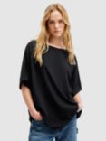 AllSaints Lydia Oversized T-Shirt, Black