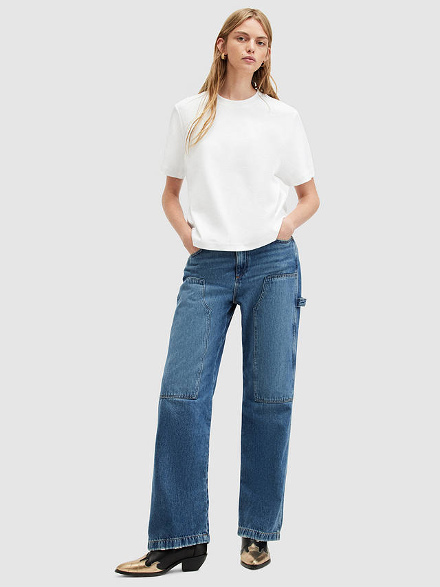 AllSaints Lisa Organic Cotton T-Shirt, White