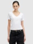 AllSaints Evie V-Neck T-Shirt, White
