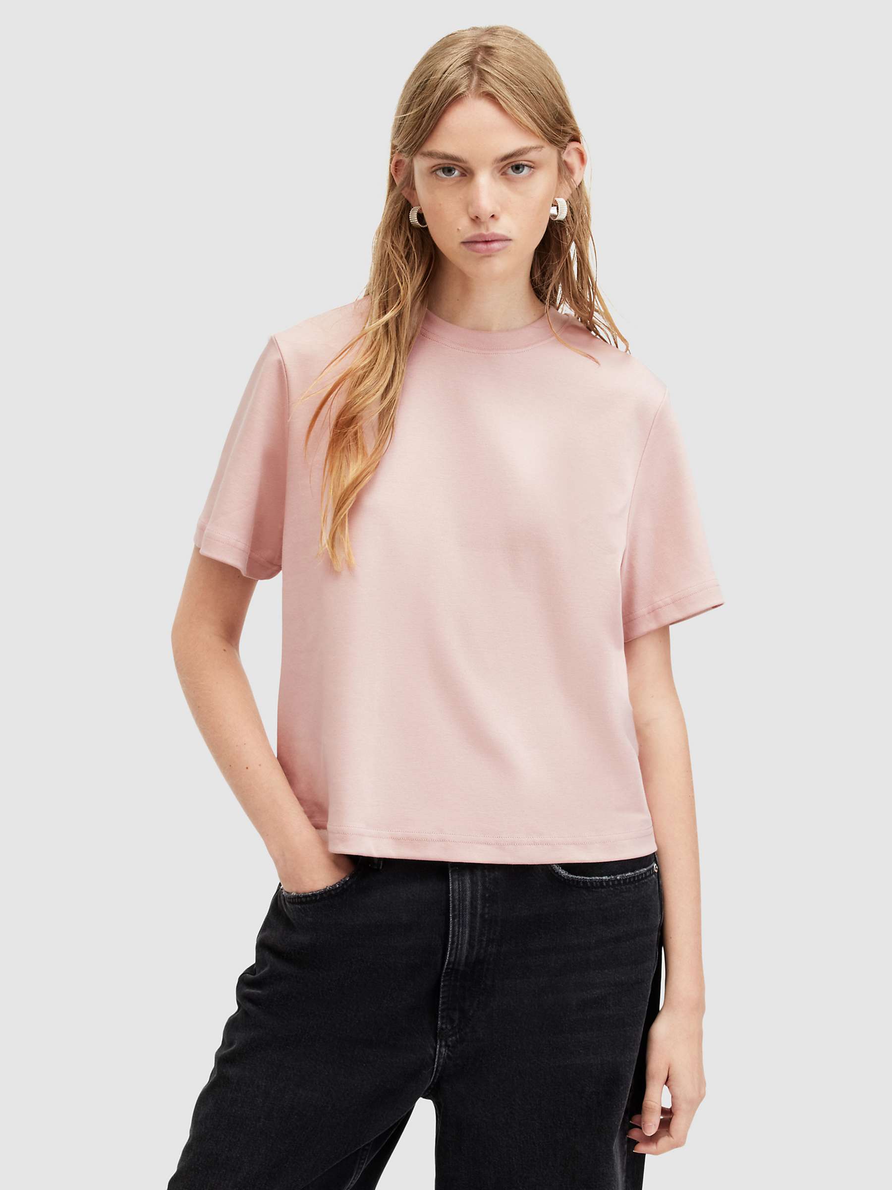 Buy AllSaints Lisa Organic Cotton T-Shirt Online at johnlewis.com