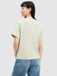 AllSaints Briar Organic Cotton T-Shirt, Muted Green