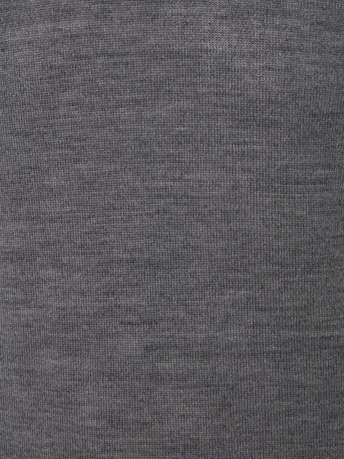 Casual Friday Kent Lightweight Merino Crew Neck Knit, Pewter Mix, S