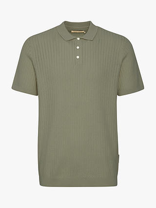 Casual Friday Karl Short Sleeve Knitted Polo Shirt, Agave Green