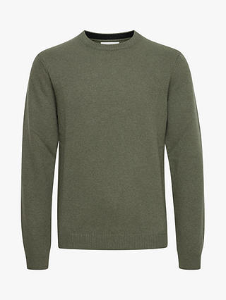 Casual Friday Karl Crew Neck Bounty Knit Jumper, Olive