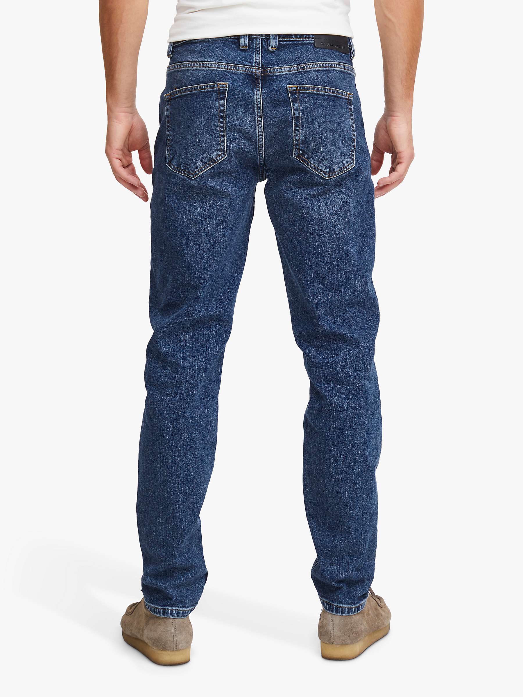 Buy Casual Friday Karup Regular Fit Stretch Jeans, Denim Mid Blue Online at johnlewis.com