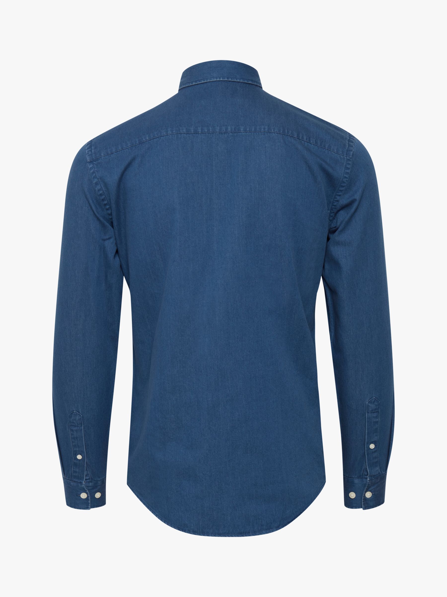 Casual Friday Anton Long Sleeve Denim Shirt, Blue, S