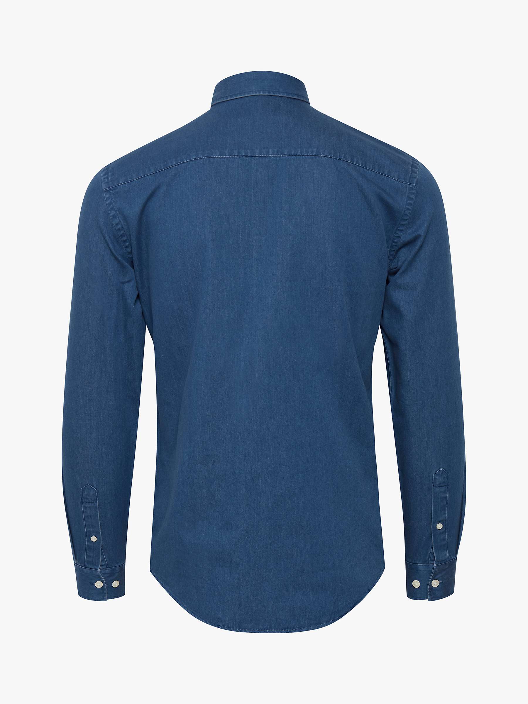 Buy Casual Friday Anton Long Sleeve Denim Shirt, Blue Online at johnlewis.com