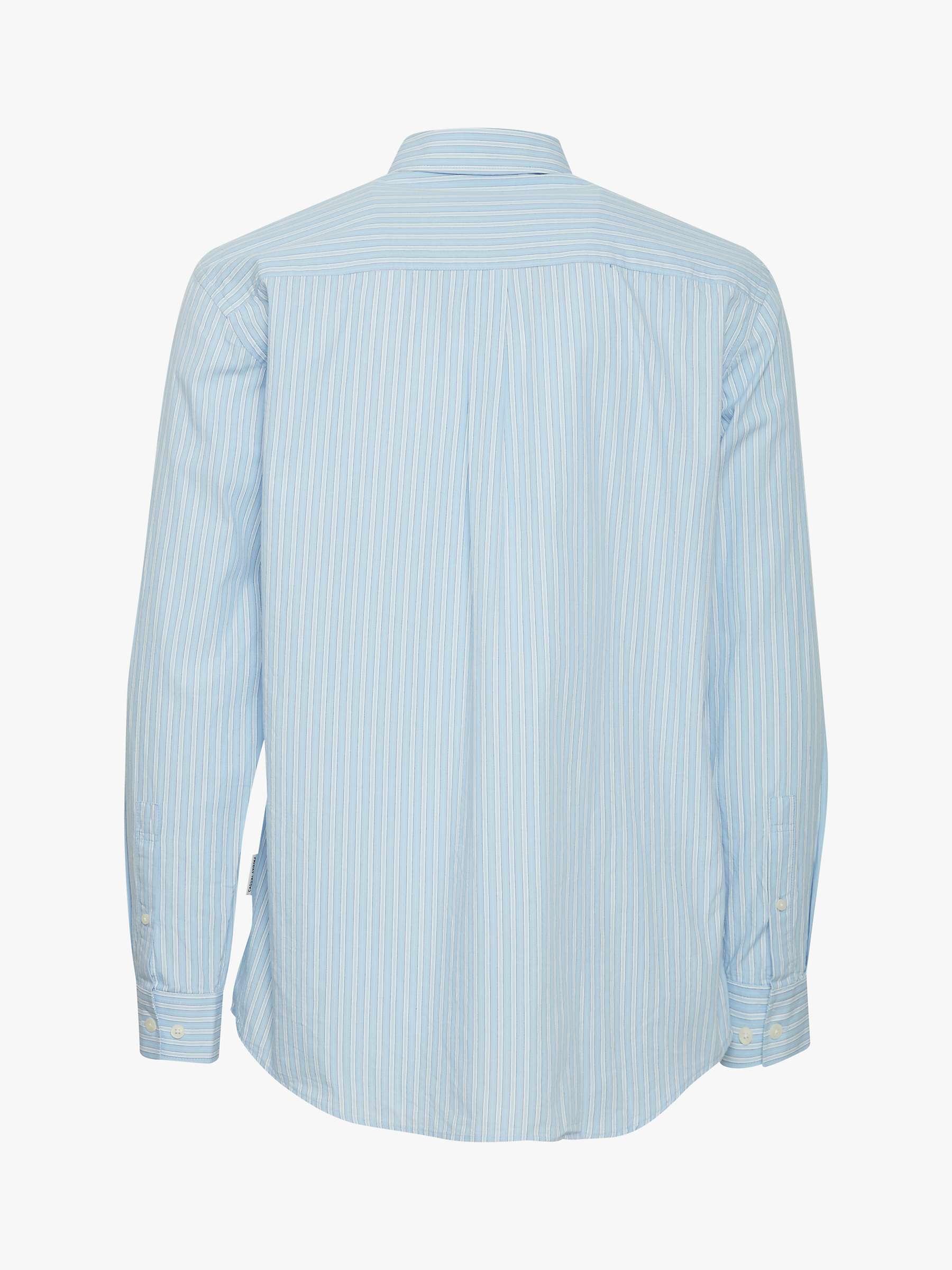 Buy Casual Friday Alvin Long Sleeve Striped Shirt, Chambray Blue Online at johnlewis.com
