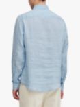 Casual Friday Anton Long Sleeve Linen Shirt, Chambray Blue