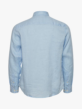 Casual Friday Anton Long Sleeve Linen Shirt, Chambray Blue
