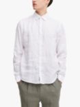 Casual Friday Anton Long Sleeve Linen Shirt, Bright White