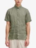 Casual Friday Anton Short Sleeve Linen Shirt, Agave Green