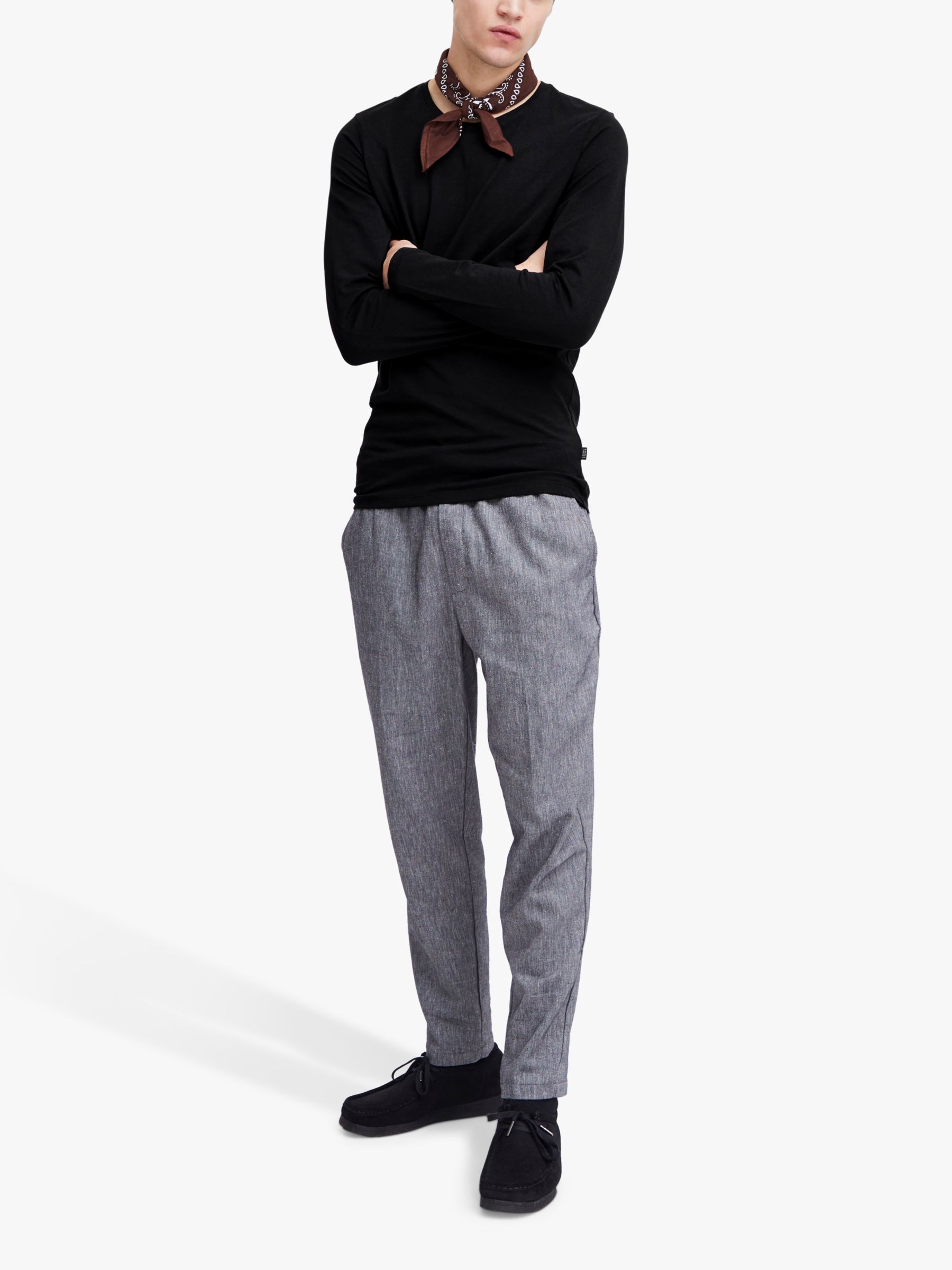 Buy Casual Friday Theo Long Sleeve Basic T-Shirt Online at johnlewis.com