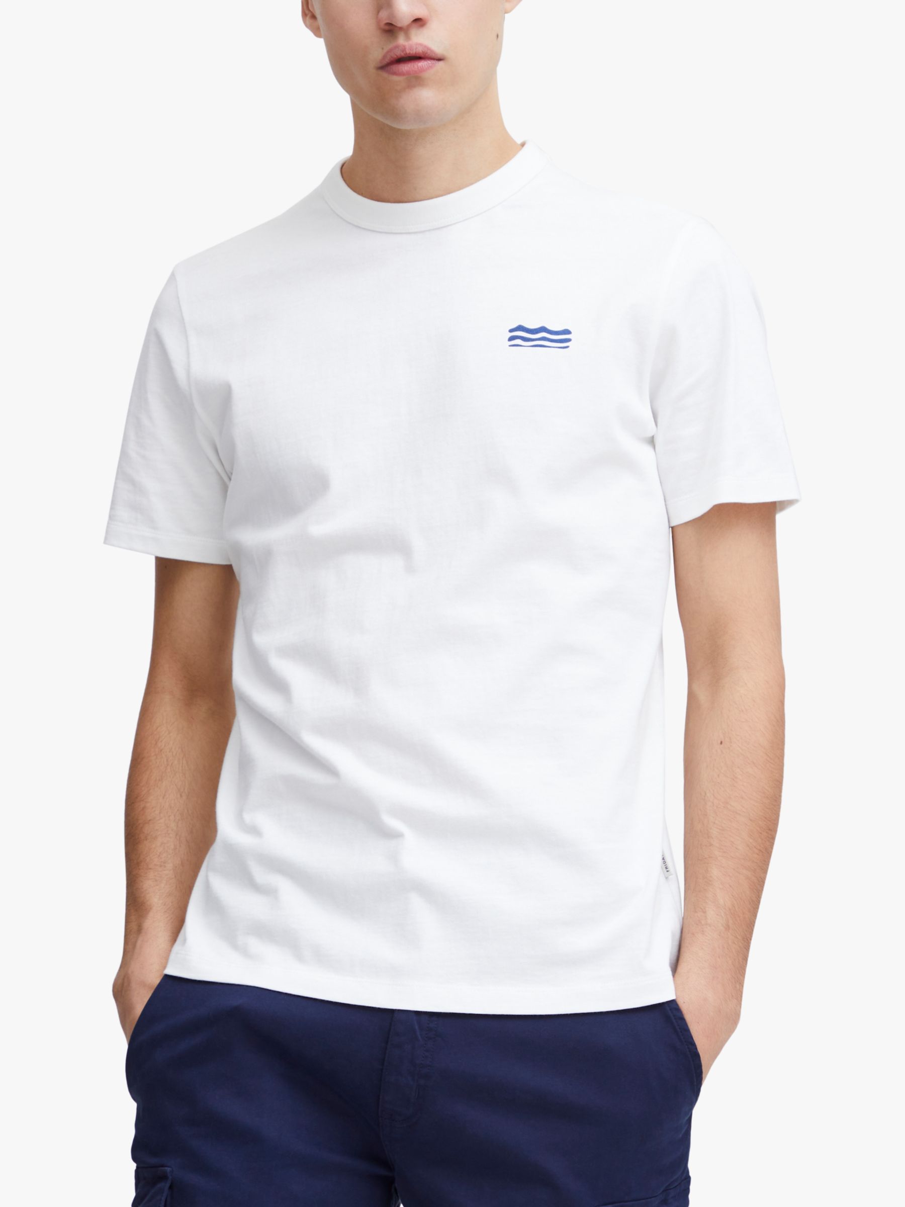 Casual Friday Thor Short Sleeve Sea Print T-Shirt, White, S