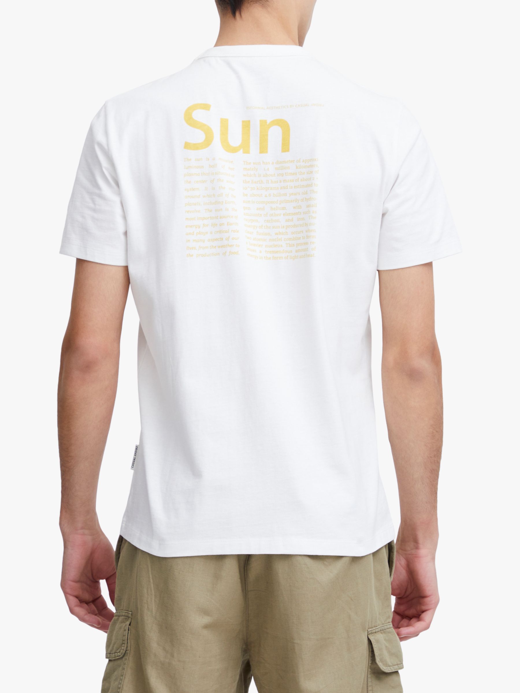 Casual Friday Thor Short Sleeve Sun Print T-Shirt, Snow White, S