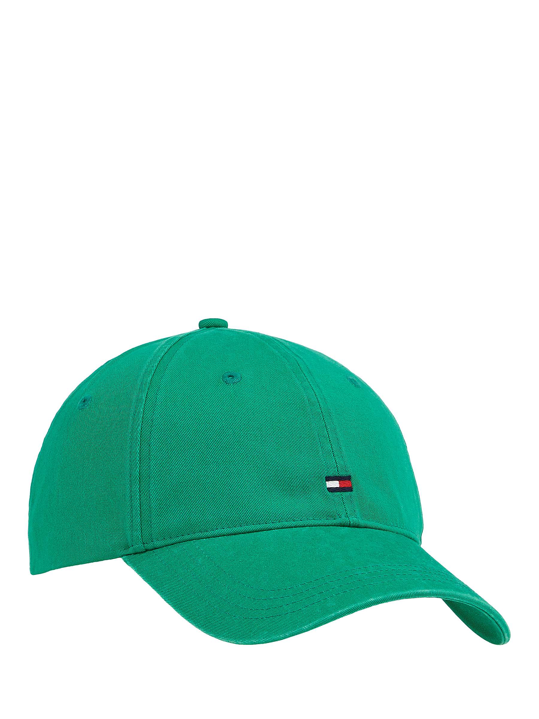 Buy Tommy Hilfiger Essential Flag Soft Cap, Olympic Green Online at johnlewis.com